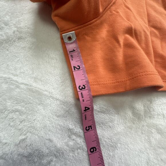 NWT All In Motion French Terry Mid Rise Shorts With Pockets Coral Orange Size 1X - Picture 7 of 11